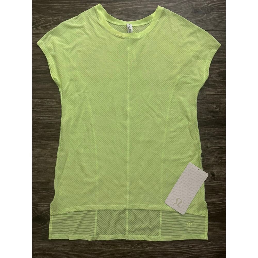 Lululemon Retreat Tee Heathered Clear Mint / Clear Mint size 4